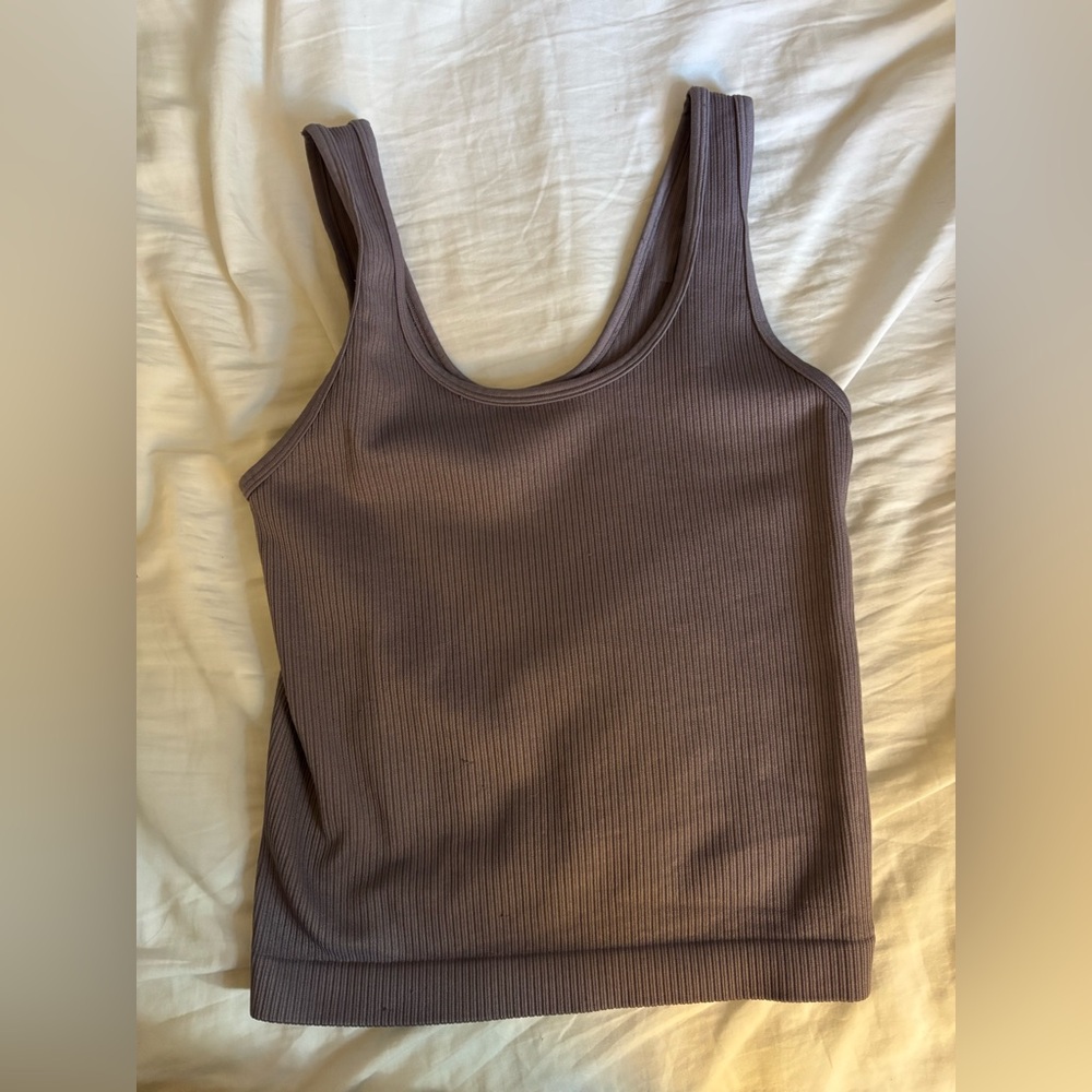 A New Day Women's Ribbed Tank Top - Muted Lavender